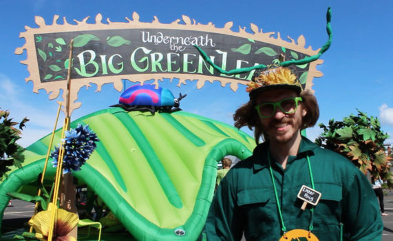 Big Green Leaf Inflatable Event