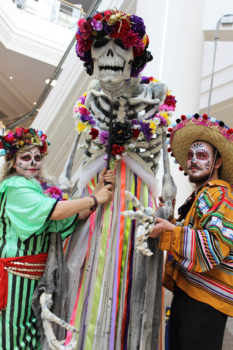 Day of the dead parade and puppet